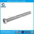 Zinc plated all thread hex long bolt with nut